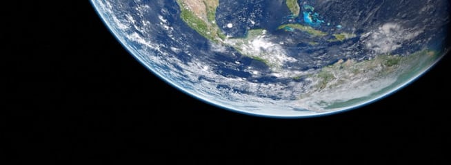 a close up photograph of earth